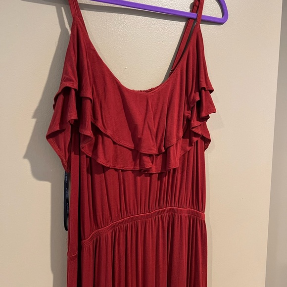 Copper Ruffle Top Maxi - Picture 2 of 4